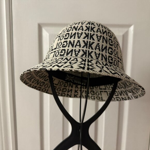 Kangol Jacquard Knit Logo All Over Bermuda Casual Bucket Hat - Picture 2 of 7